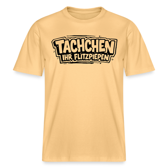 Dit Berlin Shirt-TACHCHEN IHR FLITZPIEPEN- RELAXED FIT Unisex Bio T-Shirt - Hellgelb