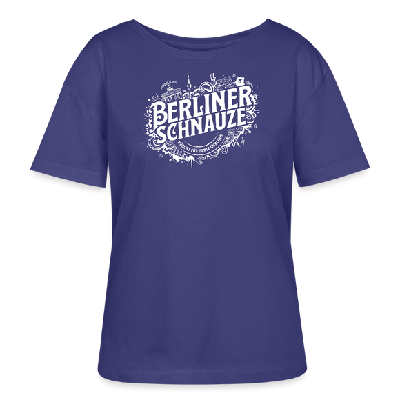 BERLINER SCHNAUZE-Rundhals Frauen Bio-T-Shirt - Dämmerung