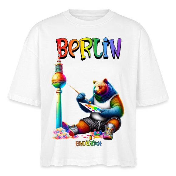 CSD BERLIN- Frauen Boxy Bio-T-Shirt - Weiß