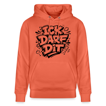 Berliner Spruch-ICK DARF DIT-Unisex Bio-Hoodie - Hellrot