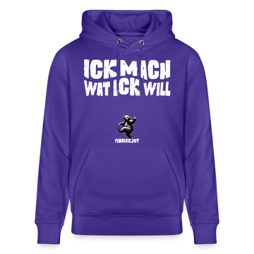 ICK MACH WAT ICK WILL-Unisex Bio-Hoodie - Purple Love 