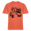 Berlin Souvenir mit Berliner Schnauze-MACH HINNE- RELAXED FIT Unisex Organic T-Shirt - Hellrot