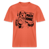 Berlin Souvenir mit Berliner Schnauze-MACH HINNE- RELAXED FIT Unisex Organic T-Shirt - Hellrot