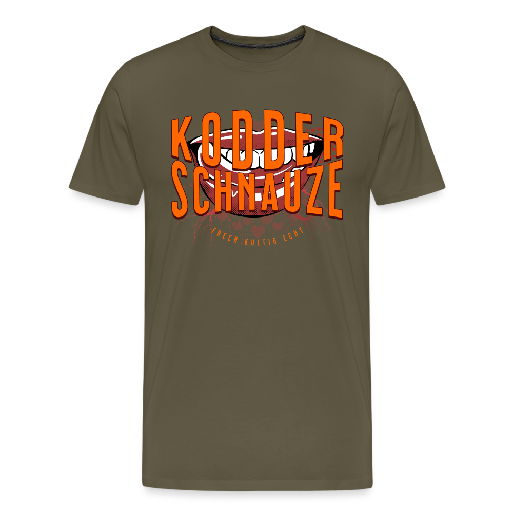 KODDERSCHNAUZE - Männer Premium T-Shirt - Khaki