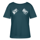 WATN? NÜSCHT!-Rundhals Frauen Bio-T-Shirt - Dunkles Petrol