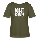 DOLLET DING-Rundhals Frauen Bio-T-Shirt - Khaki