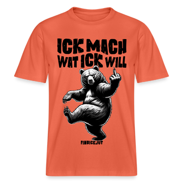 ICK MACH WAT ICK WILL-Relaxed Fit Unisex Bio-T-Shirt IV - Hellrot