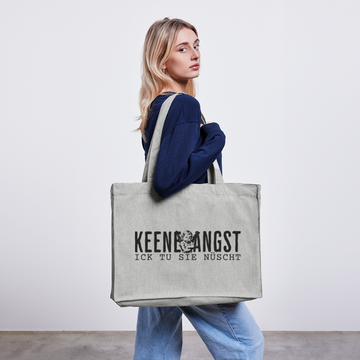 KEENE ANGST ICK TU SIE NÜSCHT - EINKAUFSTASCHE Bio - Grau meliert