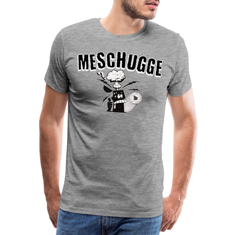 MESCHUGGE - Männer Premium T-Shirt - Grau meliert