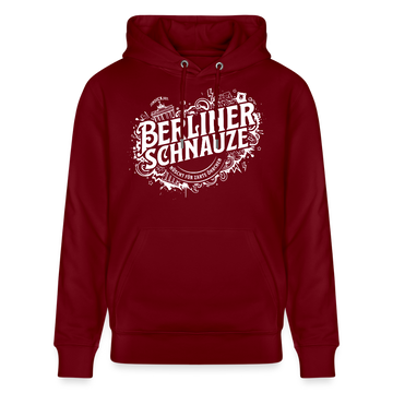 BERLIN SCHNAUZE als Souvenir-Unisex Bio-Hoodie - Burgunderrot
