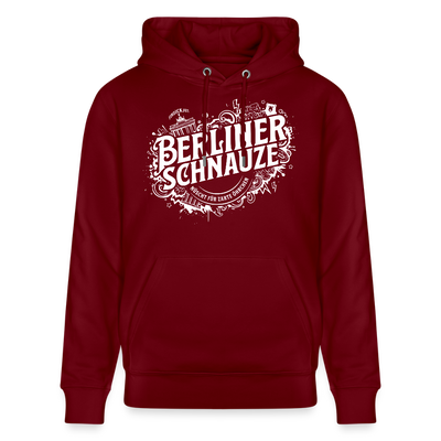 BERLIN SCHNAUZE als Souvenir-Unisex Bio-Hoodie - Burgunderrot