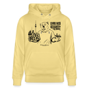 Berlin Souvenir mit echt Berliner Schnauze-NEESE-Unisex Bio-Hoodie - Gelb Viva 
