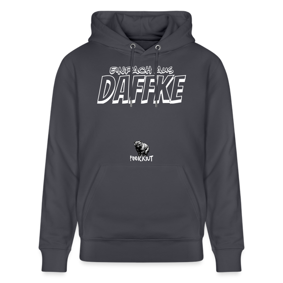 Berliner Spruch-Einfach AUS DAFFKE-Unisex Bio-Hoodie - Indigoblau