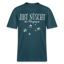 JIBT NÜSCHT - Relaxed Fit Unisex Bio-T-Shirt - Dunkles Petrol