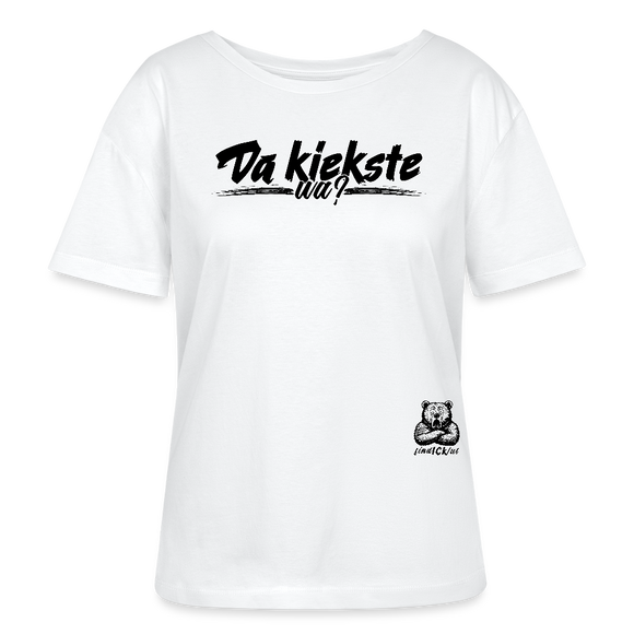 DA KIEKSTE, WA?-Rundhals Frauen Bio-T-Shirt - Weiß