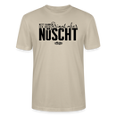 Berliner Spruch als schwarzer Print 'NETT KANN ICK OOCH, BRINGT ABER NÜSCHT'-Unisex T-Shirt BIO - Beige