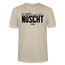 Berliner Spruch als schwarzer Print 'NETT KANN ICK OOCH, BRINGT ABER NÜSCHT'-Unisex T-Shirt BIO - Beige