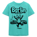 Berlin Souvenir-Bio Teenager T-Shirt-BERLIN ICK LIEBE DIR - Poolblau