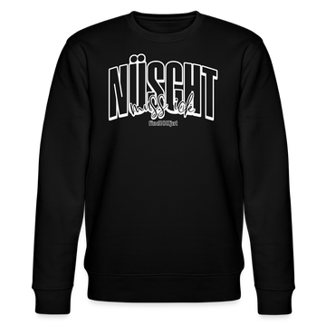 NÜSCHT 2025-Unisex Bio-Sweatshirt mit Berliner Schnauze - Schwarz