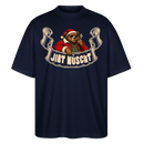 Berliner Bär-Weihnachten-JIBT NÜSCHT-Oversized Unisex Bio T-Shirt - Navy