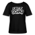 Ostalgie-Rundhals Frauen Bio-T-Shirt-URST SCHAU - Schwarz