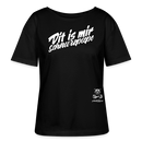 DIT IS MIR SCHNURZPIEPE-Rundhals Frauen Bio-T-Shirt - Schwarz