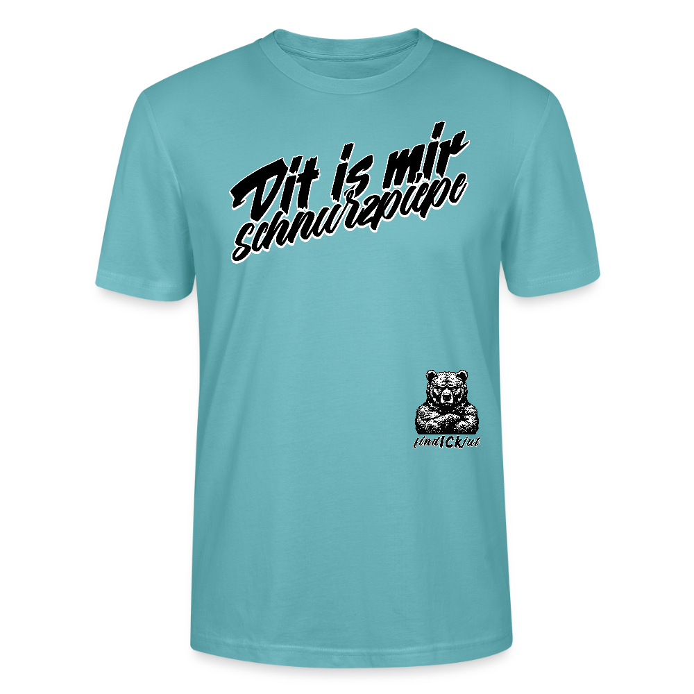 Dit is mir SCHNURZPIEPE-Unisex T-Shirt BIO - Pastelltürkis