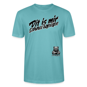 Dit is mir SCHNURZPIEPE-Unisex T-Shirt BIO - Pastelltürkis