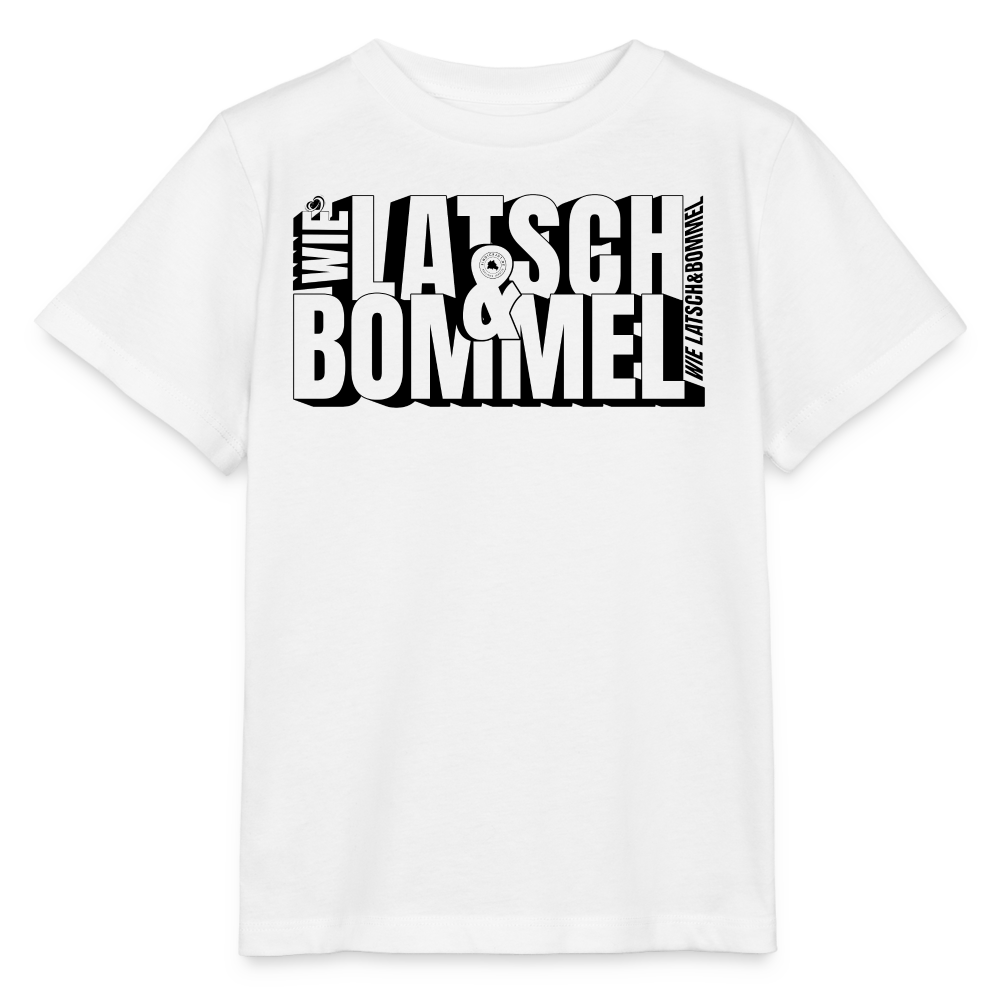 WIE LATSCH UND BOMMEL - Kinder BIO T-Shirt - Weiß