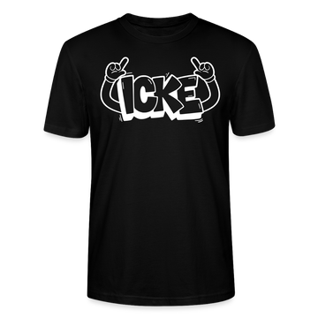 ICKE-Unisex T-Shirt mit Berliner Schnauze - Schwarz