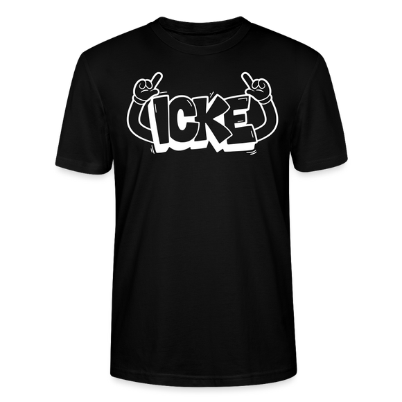 ICKE-Unisex T-Shirt mit Berliner Schnauze - Schwarz