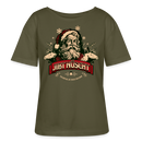 JIBT NÜSCHT zu Weihnachten-Rundhals Frauen Bio-T-Shirt - Khaki