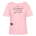 NACHTIGALL, ICK HÖR DIR TRAPSEN-Rundhals Frauen Bio-T-Shirt - Hellrosa