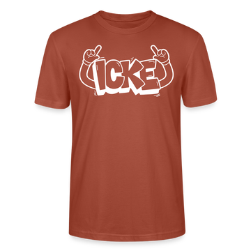 ICKE-Unisex T-Shirt mit Berliner Schnauze - Terrakotta