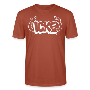 ICKE-Unisex T-Shirt mit Berliner Schnauze - Terrakotta
