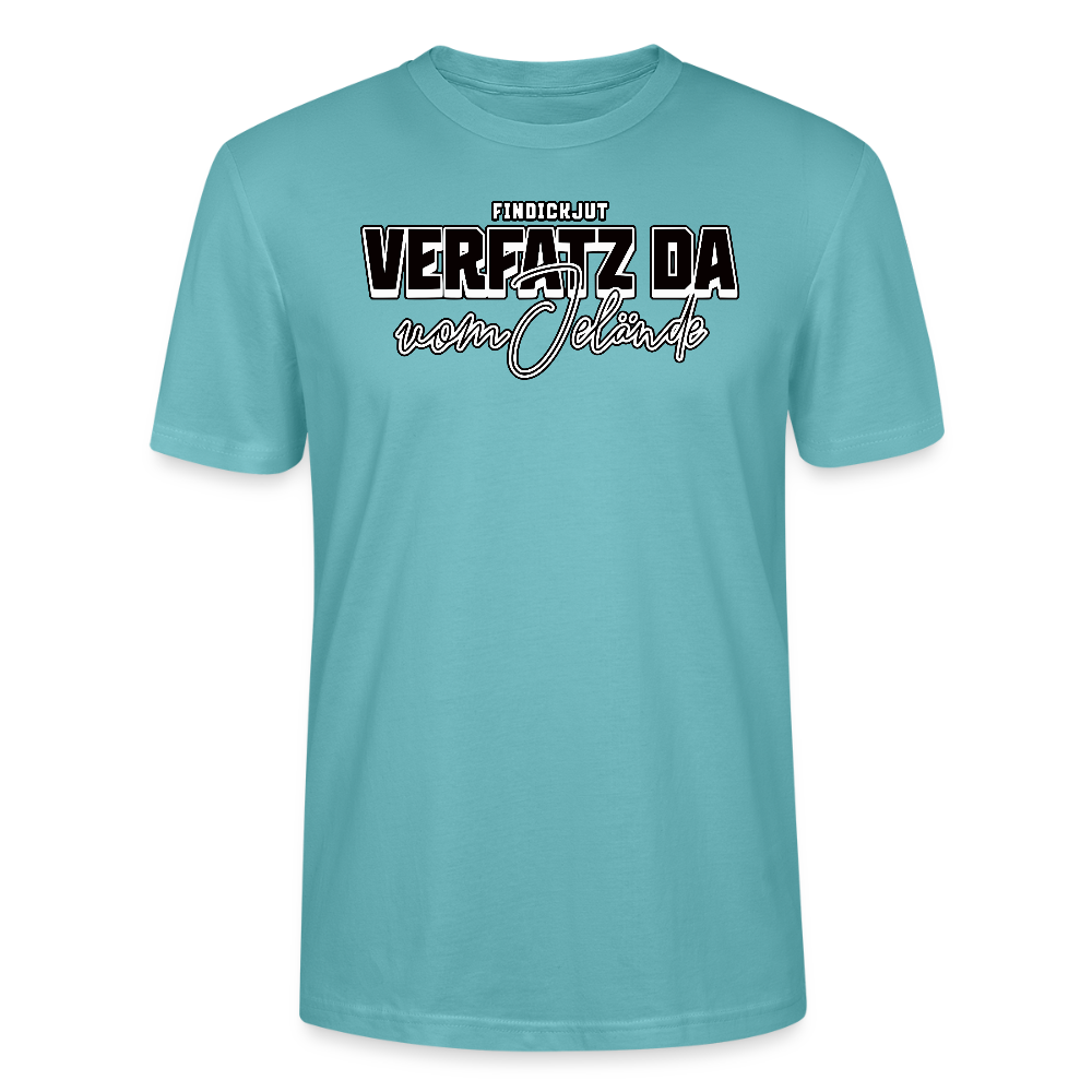 VERFATZT DA VOM JELÄNDE- Unisex T-Shirt BIO - Pastelltürkis