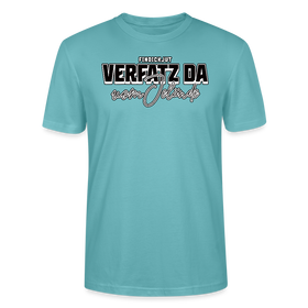 VERFATZT DA VOM JELÄNDE- Unisex T-Shirt BIO - Pastelltürkis