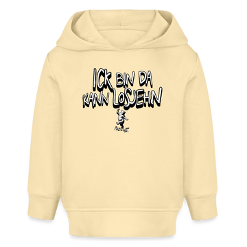 ICK BIN DA-BABY Bio Hoodie - Creme