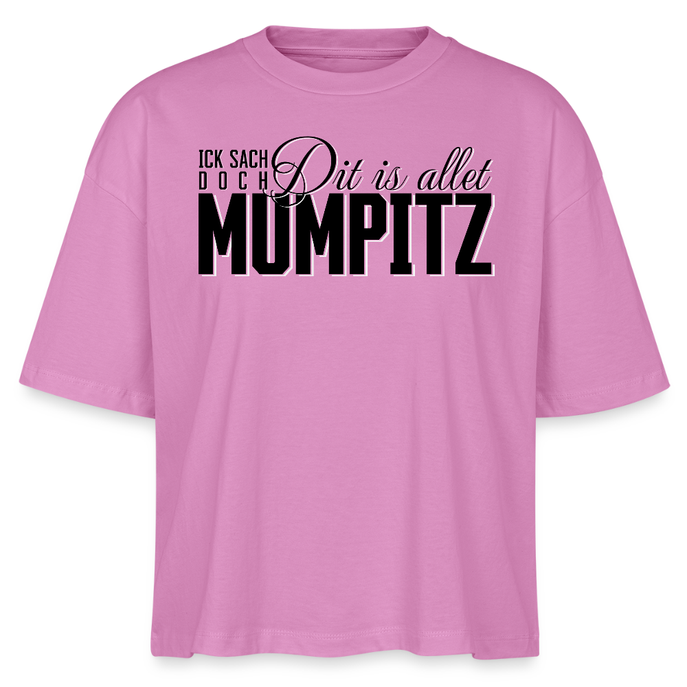 MUMPITZ-Frauen Boxy Bio-T-Shirt - Pink