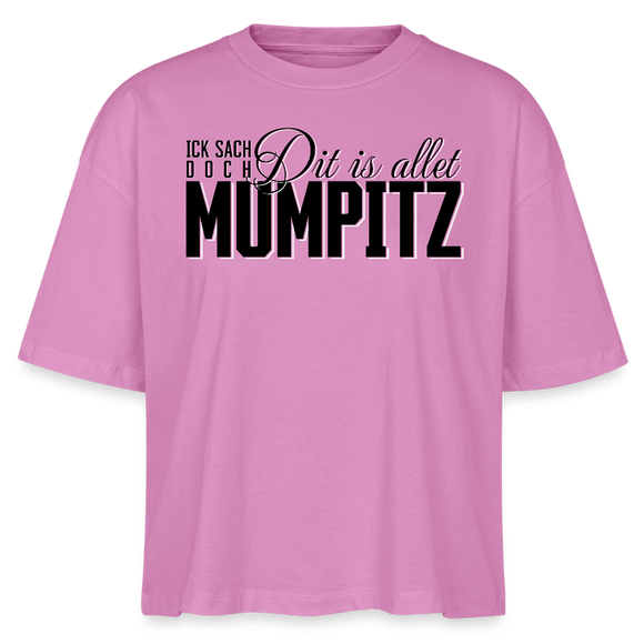 MUMPITZ-Frauen Boxy Bio-T-Shirt - Pink