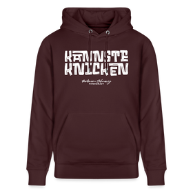 Berliner Schnauze - KANNSTE KNICKEN-Unisex Bio-Hoodie - Maroon