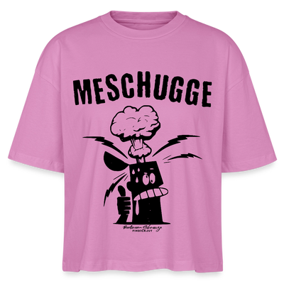 Berlin Shirt -MESCHUGGE - Frauen Boxy Bio-T-Shirt - Pink