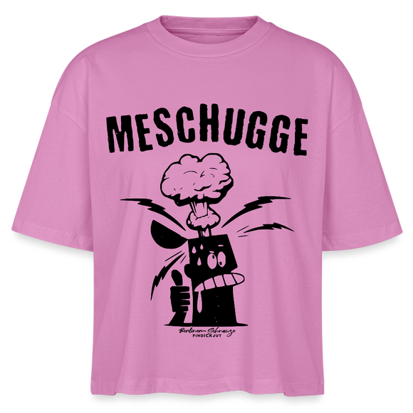 Berlin Shirt -MESCHUGGE - Frauen Boxy Bio-T-Shirt - Pink