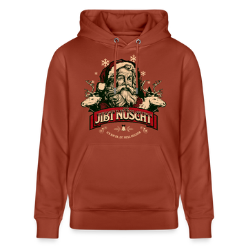 JIBT NÜSCHT - Unisex Bio-Hoodie - Terrakotta