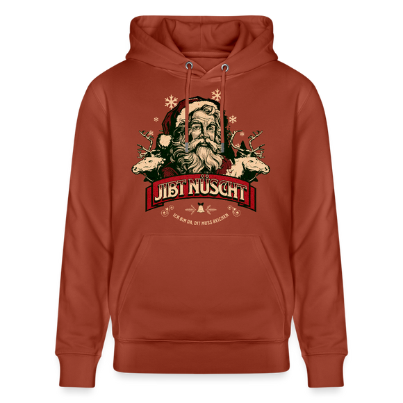JIBT NÜSCHT - Unisex Bio-Hoodie - Terrakotta