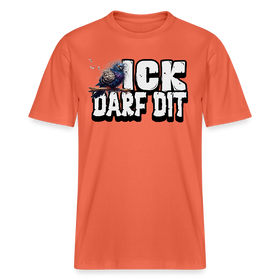 ICK DARF DIT|TAUBE-Relaxed Fit Unisex Bio-T-Shirt - Hellrot