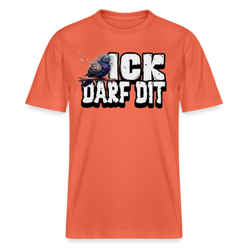 ICK DARF DIT|TAUBE-Relaxed Fit Unisex Bio-T-Shirt - Hellrot