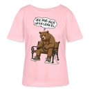 Berliner Bär Shirt-JEH MIR NICH UFFN SENKEL-Rundhals Frauen Bio-T-Shirt - Hellrosa