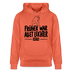 Berliner Spruch-FRÜHER WAR ALLET LEICHTERUnisex Bio-Hoodie - Hellrot