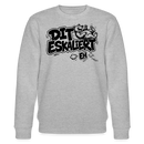 DIT ESKALIERT EH-Unisex Bio-Sweatshirt mit Berliner Schnauze - Grau meliert